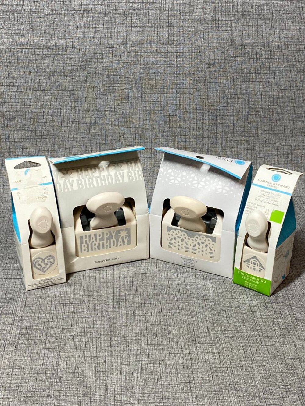 NEW Martha Stewart Craft Edge Punch Lot Of 4